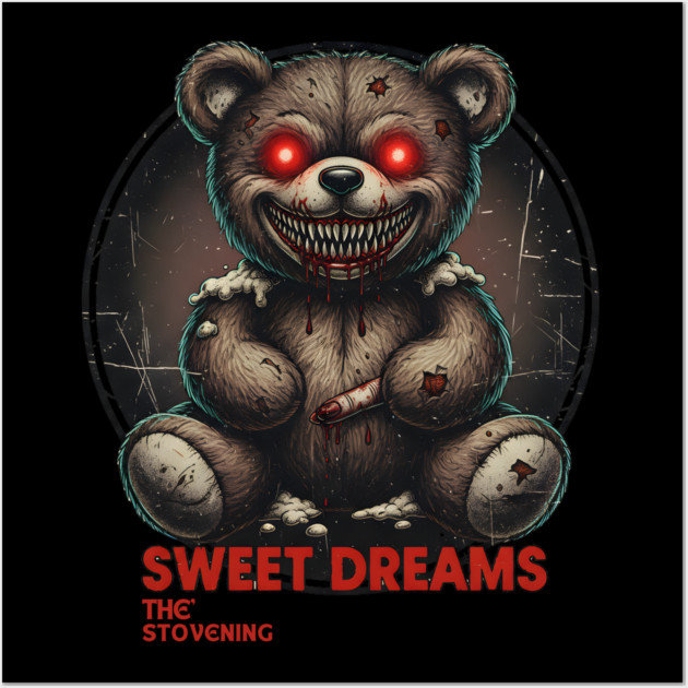 Teddy Bear wishes you sweet dreams Wall Art by Randy 's Store