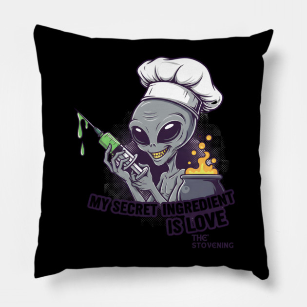Secret Ingredients: alien love Pillow by Randy 's Store