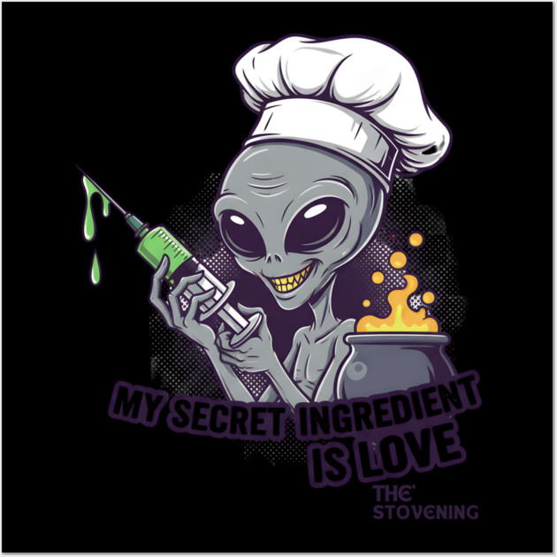 Secret Ingredients: alien love Wall Art by Randy 's Store