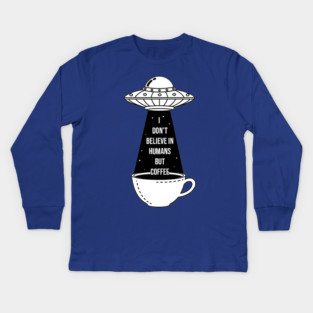 I Don't Believe In Humans Kids Long Sleeve T-Shirt