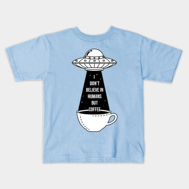 I Don't Believe In Humans Kids T-Shirt by enrynz