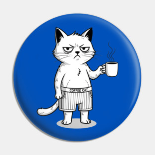 Coffee Cat Pin