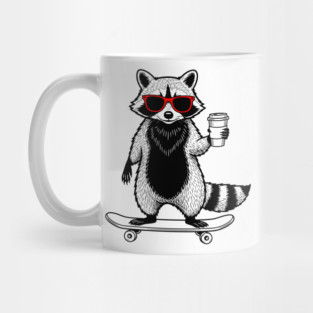 Rad Raccoon Skater Mug
