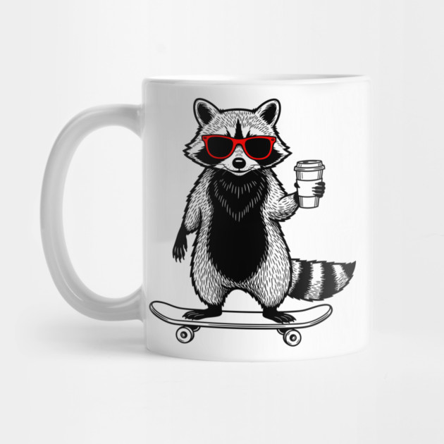 Rad Raccoon Skater by enrynz