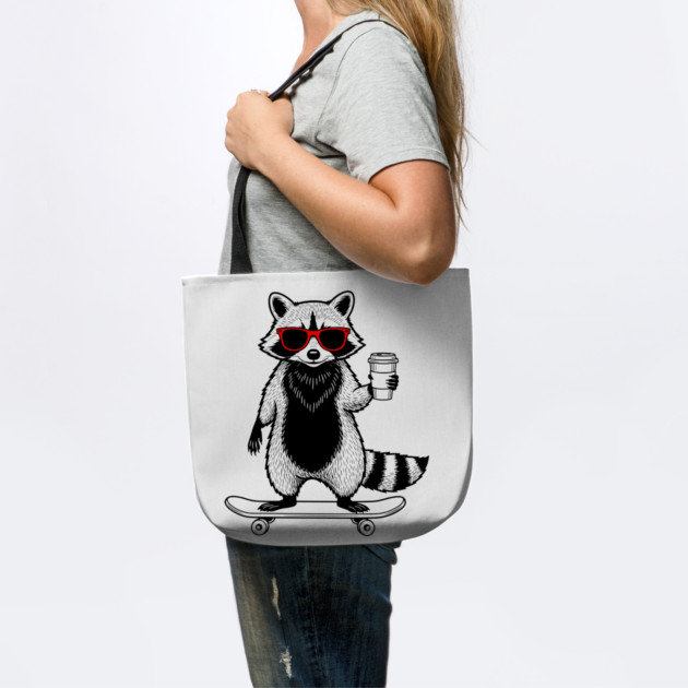 Rad Raccoon Skater by enrynz