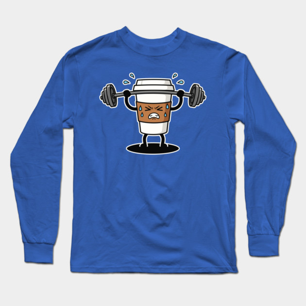 Sweaty Coffee Cup Long Sleeve T-Shirt by enrynz