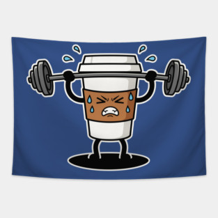 Sweaty Coffee Cup Tapestry
