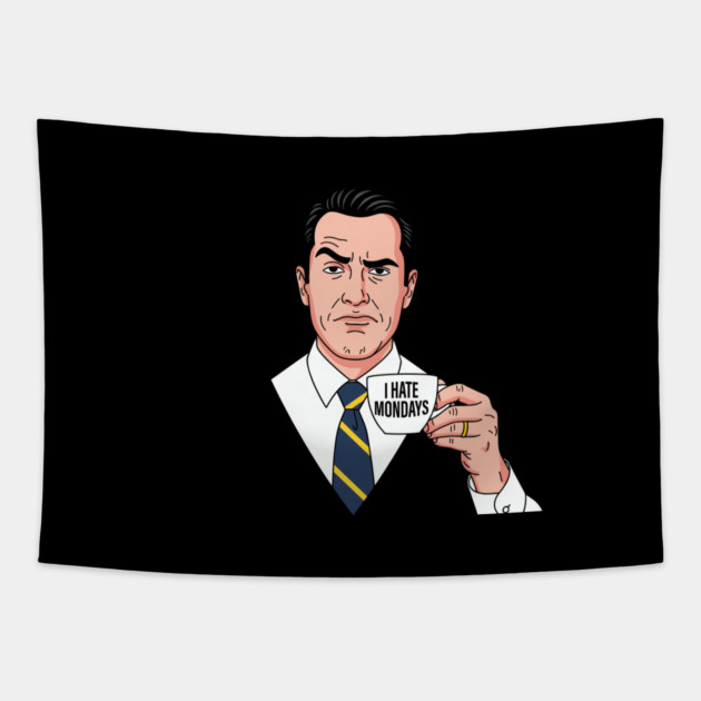 I Hate Mondays Tapestry by enrynz