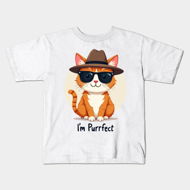 I'm Purrfect Kids T-Shirt by Urbanprint