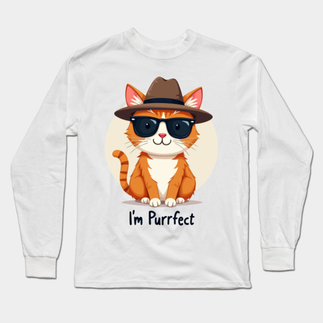 I'm Purrfect Long Sleeve T-Shirt by Urbanprint