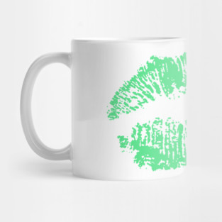 Kiss Smooch Lips Mint Mug