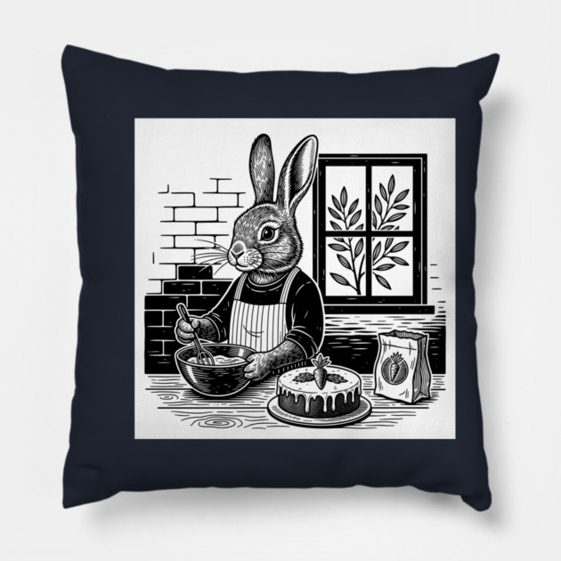 Baking Bunny Pillow by enrynz