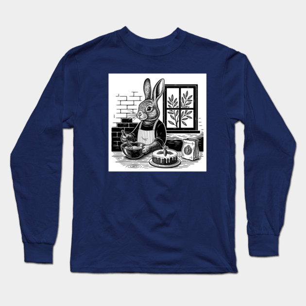 Baking Bunny Long Sleeve T-Shirt by enrynz
