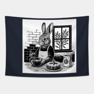 Baking Bunny Tapestry
