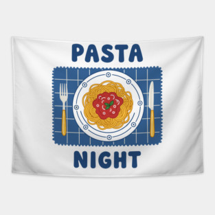 Pasta Night Tapestry