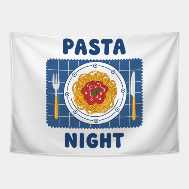 Pasta Night Tapestry by enrynz