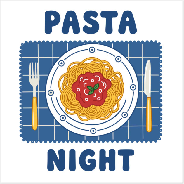 Pasta Night Wall Art by Digironin