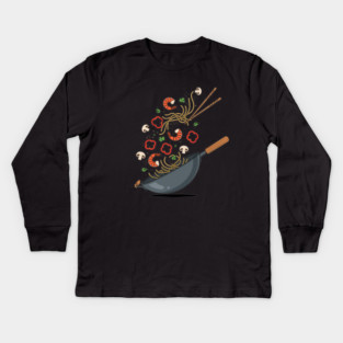 Sizzling Pan Frenzy Kids Long Sleeve T-Shirt