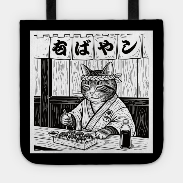 Purrfect Takoyaki Moment Tote by enrynz