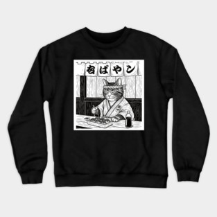 Purrfect Takoyaki Moment Crewneck Sweatshirt