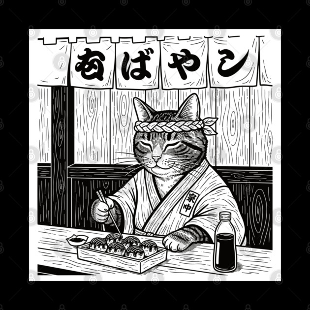 Purrfect Takoyaki Moment by enrynz