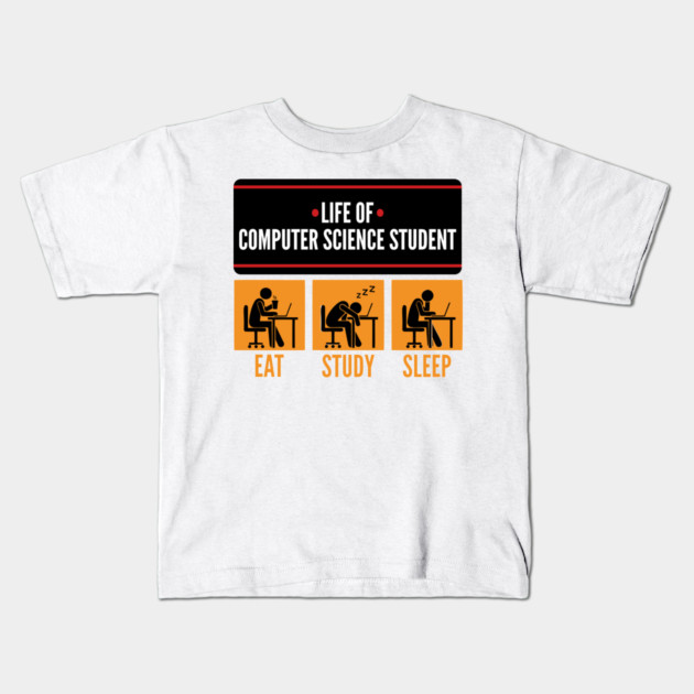 Life of ComSci Student Kids T-Shirt by enrynz