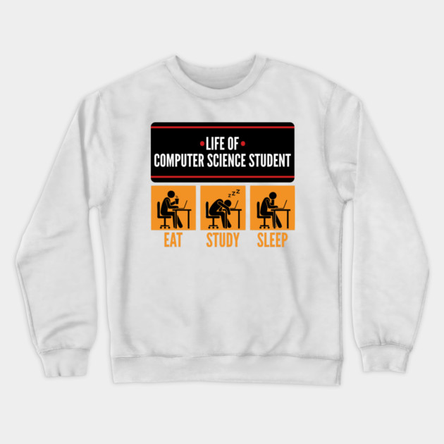 Life of ComSci Student Crewneck Sweatshirt by enrynz