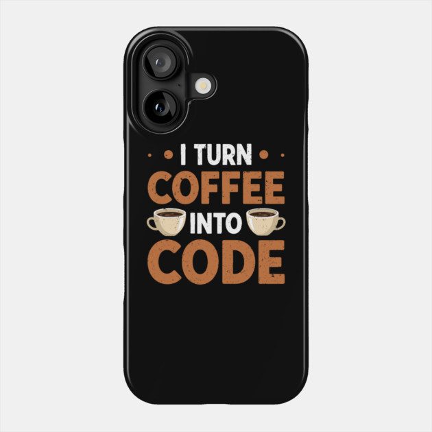 Coffee To Code Phone Case by enrynz