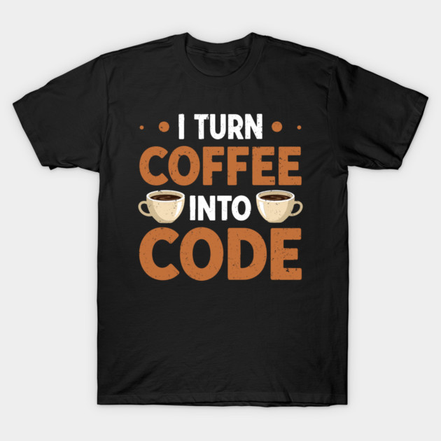 Coffee To Code T-Shirt by enrynz