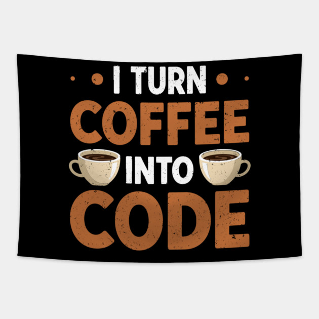 Coffee To Code Tapestry by enrynz