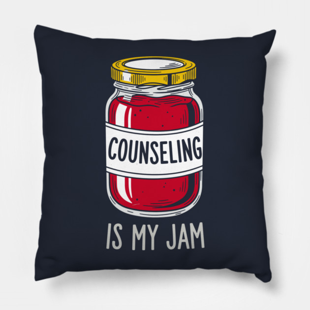 Counseling is my Jam Pillow by enrynz