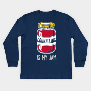 Counseling is my Jam Kids Long Sleeve T-Shirt