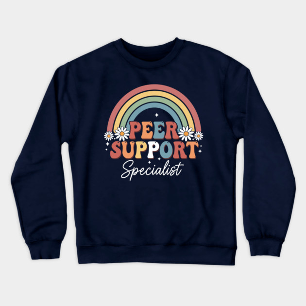 Peer Support Specialist Crewneck Sweatshirt by enrynz