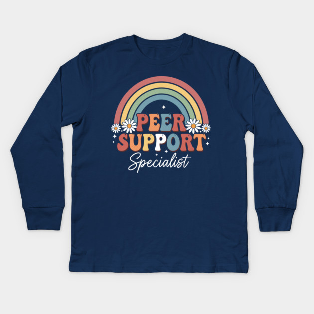 Peer Support Specialist Kids Long Sleeve T-Shirt by enrynz
