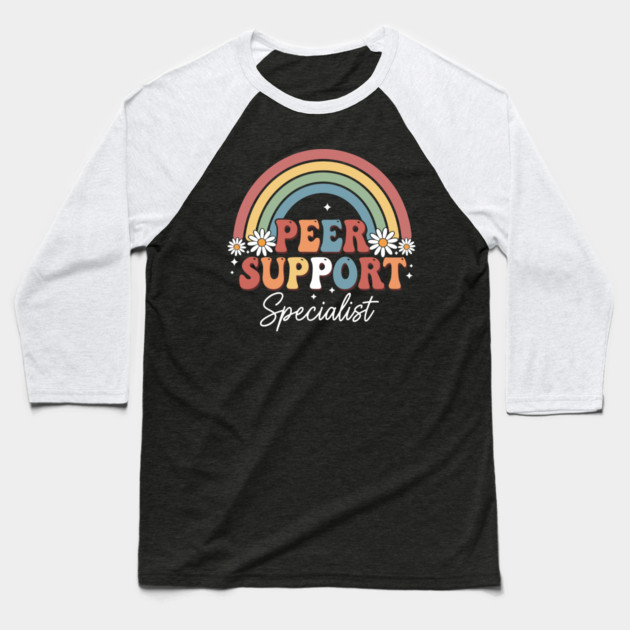 Peer Support Specialist Baseball T-Shirt by Digironin