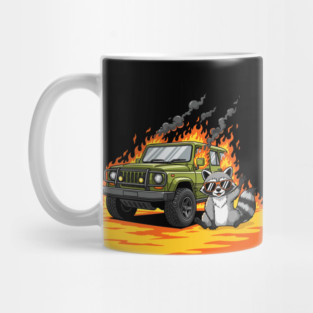 Racoon's Blazing Ride Mug