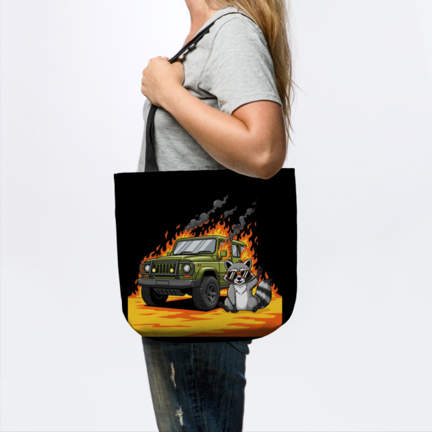 Racoon's Blazing Ride by enrynz