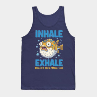 Panic Attack Pufferfish Tank Top