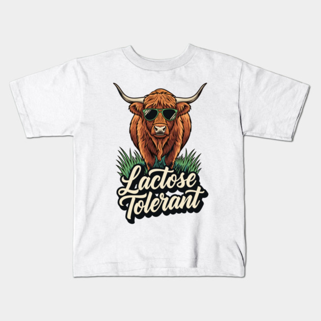 Lactose Tolerant Kids T-Shirt by enrynz