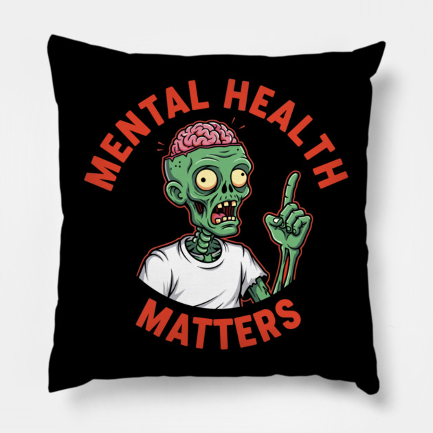 Mental Health Matters Pillow by enrynz