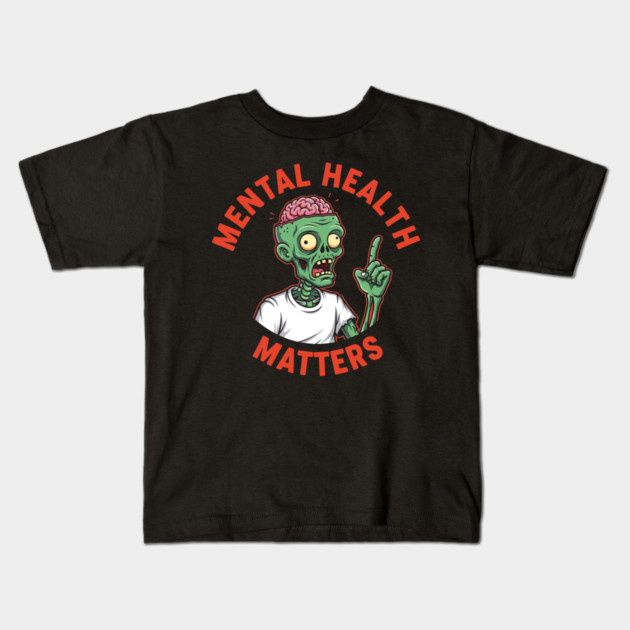 Mental Health Matters Kids T-Shirt by enrynz