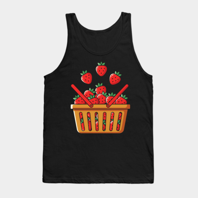 Strawberry Basket Tank Top by enrynz