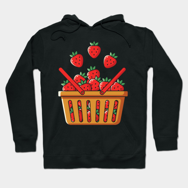 Strawberry Basket Hoodie by enrynz