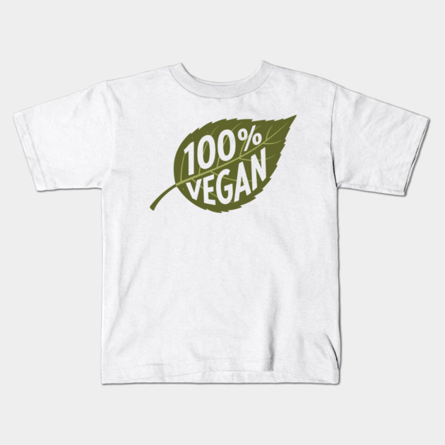 100% Vegan Kids T-Shirt by enrynz