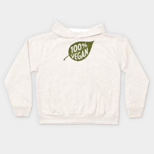100% Vegan Kids Hoodie