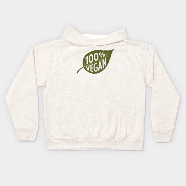100% Vegan Kids Hoodie by enrynz