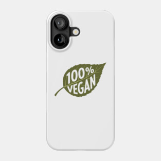 100% Vegan Phone Case