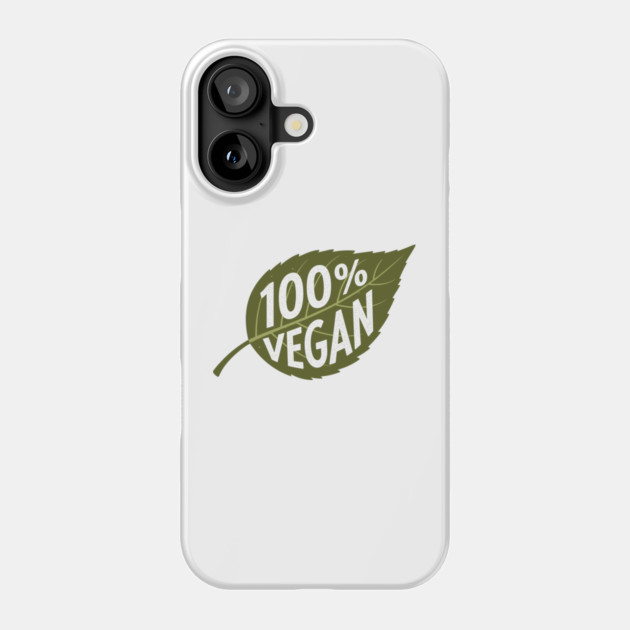 100% Vegan Phone Case by enrynz