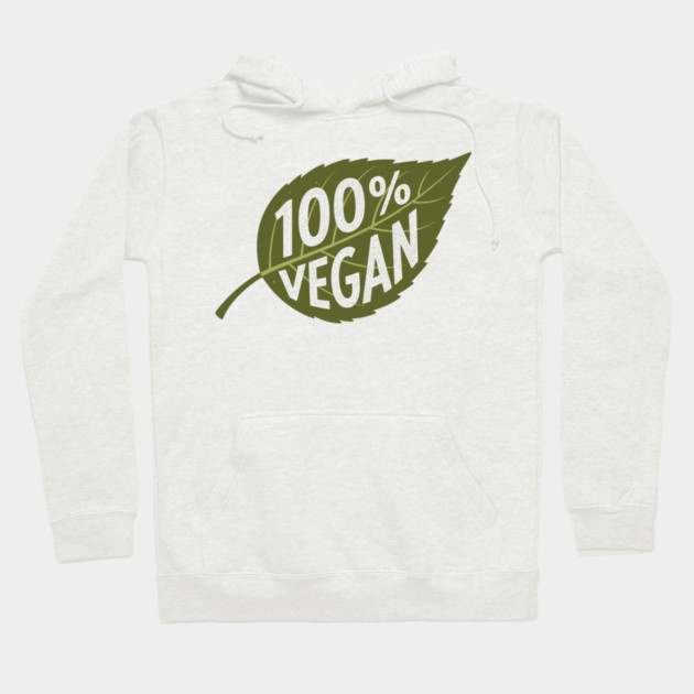 100% Vegan Hoodie by enrynz