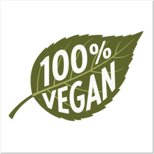 100% Vegan Posters and Art